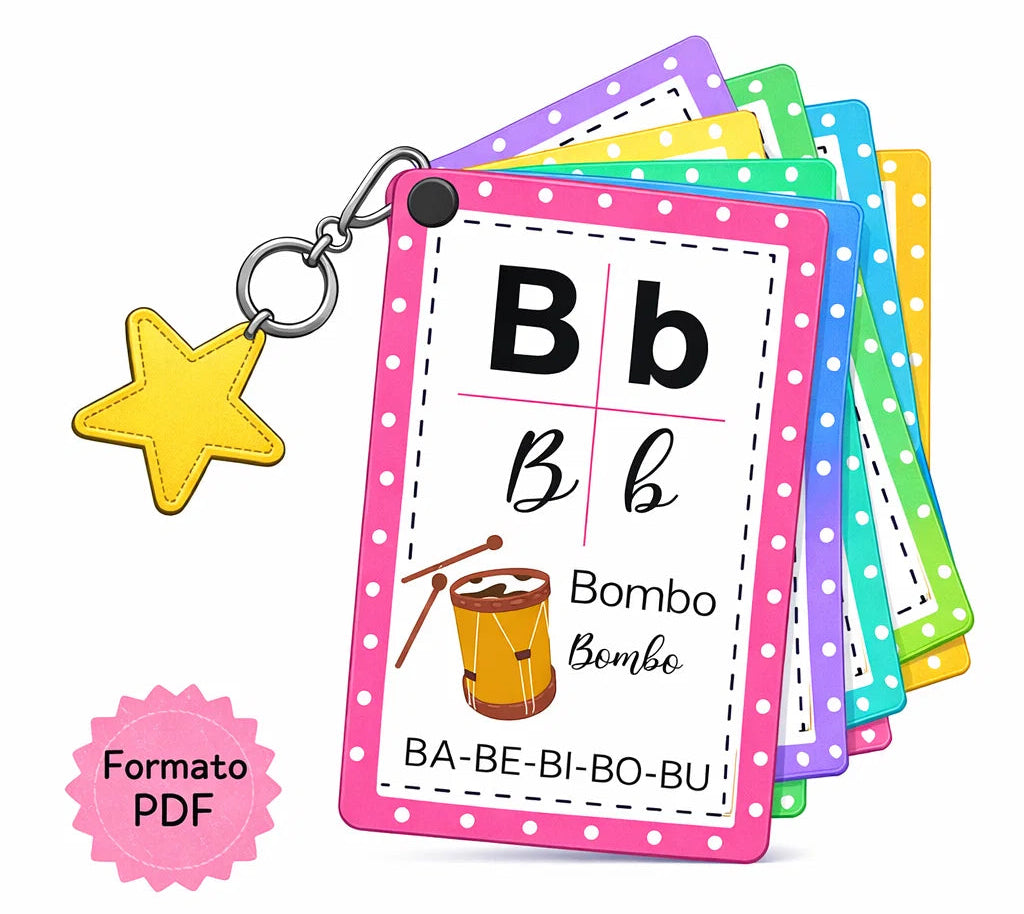 Llaveros Didácticos: Mini fichas para aprender todos los días